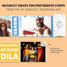 Hp Sprocket Panorama Instant Taşınabilir Renkli Etiket ve Fotoğraf Yazıcısı Pembe Printer