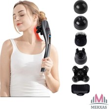 Merxas  Magic Massager Masaj Aleti Şarjlı Vücut Sırt Masajı 6 Aparatlı JY2024