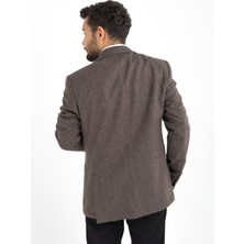 Davıd Hector Slim Fit  Ceket Kahverengi