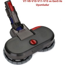 Dyson Uyumlu Püskürtmeli Silme ve Süpürme Başlığı