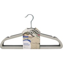 Ideenwelt Dolgulu Giysi Askısı Gri/siyah 8'li Set