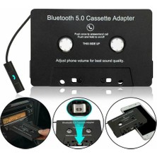 Kigiwaa Evrensel Kaset Bluetooth 5.0 Adaptörü Dönüştürücü Aux Stereo Müzik Adaptörü Kaseti Için Araç Teyp (Yurt Dışından)