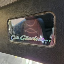 Ko Çok Güzelsin Ayna Yazı Sticker, Hologramlı