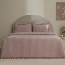 Karaca Home Viona Çift Kişilik Yatak Örtüsü Seti Pudra