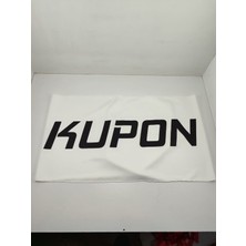Kupon Baskılı Oto Göğüs Örtüsü Beyaz