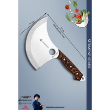 Sürmene Serisi Mutfak Bıçak Hilal Börek Bıçağı Pizza Pide Salata Bıçağı Kahverengi ( MFT-001 )