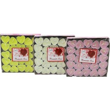 Mcreative 50 Pcs Beyaz - Renkli - Kalpli Tea Ligmum