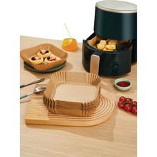 Toptan Airfryer Pişirme Kağıdı 50 Adet Xxl-Büyük Boy Hava Fritöz Kağıdı Fırın Kağıdı 20CM