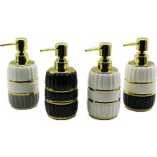 Mcreative Şişe Gold Kapak - Boğum Seramik Sıvı Sabunluk 6X11 cm