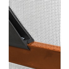 Kamataş Menteşeli Yırtılmaz Kapı Kedi Sinekliği (Pet Tül) Kahverengi 90X210 Cm. Özel Ölçü Verebilirsiniz.