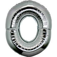 O Harf O Balon Gümüş Renk  40 Inç