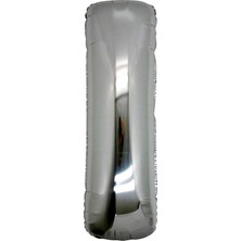 I Harf O Balon Gümüş Renk  40 Inç