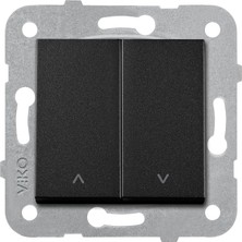 Novella Siyah Jaluzi Kumanda Mekanizma+Düğmekapak