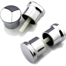 Mcreative 2 Takım Duşakabin Kulpu 2 Kapaklık Duşakabin Kulp Krom 2 Iç 2 Dış Çift Kapak Topuz Kulp