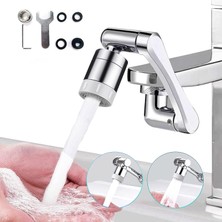Mcreative Xlotus L 1080 Derece Hareketli Oynar Musluk Başlığı Krom - Tüm Banyo ve Mutfak Bataryaları ile Uyumlu