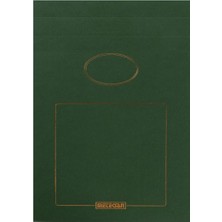 Mcreative Prestij 17X24 cm Dokulu Karton Kapaklı Bloknot, 150 Yaprak, Düz, Yeşil