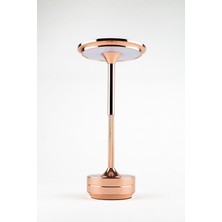 Mcreative LED Dekoratif Masa Lambası Dokunmatik Şarj Edilebilir Dim Edilebilir (Rose Gold)