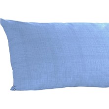 Turca-Ranforce Yan Yatış Yastık Kılıfı 40 x 120  cm  Açık Mavi (Açık Mavi)
