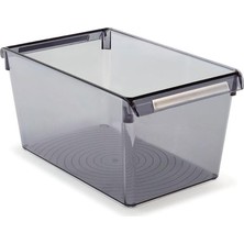 M-E27-30-25 Düzenleyici Raf, 310 x 180 x 150 Mm, Şeffaf Siyah