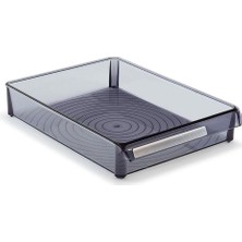 M-E27-50-25 Düzenleyici Raf, Şeffaf Siyah