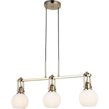 Mcreative Meldola 3'lü Sıralı Altın Avize 3XE27