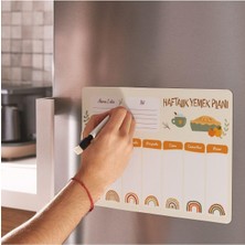 Haftalık Yemek Planlayıcı Buzdolabı Magneti