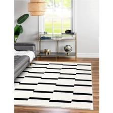 Home Çift Taraflı Makinada Yıkanabilir Modern Desenli Dokuma Kilim Karessa 3 (80 x 250)