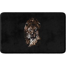 Sevimli Tasarımlı Mikrofiber Banyo Paspası, Kaymaz Taban, Makinede Yıkanabilir (149_BPSM, 40 x 60)