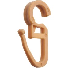 Rustik Perde Klipsi 50 Adet Açık Kahve