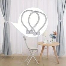 2 Adet Manyetik Perde Klipleri Iç Dekorasyon Kare Model Perde Toplayıcı Toka Perde Tutucu Aksesuarı