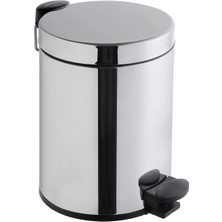 Mcreative Arkitekta A44012 Çöp Kovası, Yavaş Kapanır, 4,5 L, Parlak Paslanmaz Çelik