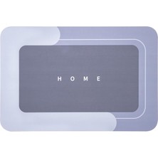 Banyo Paspası-Süper Emici-Kaymaz Tabanlı Banyo ve Abdest Paspası Kare Mavi (NKS152)