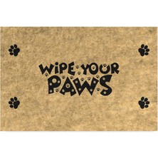 Tasarımlı Dekoratif Kapı Önü Paspas, Dış Mekan/ev Içi/banyo/mutfak/yatak Odası/giriş Paspasları (Paws, 45 x 70)
