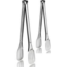 Mcreative Iki Boy Izgara, Barbekü, Mangal, Közleme Maşası; Büyük Boy 34  cm , Orta Boy 27  cm