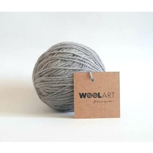 Mcreative Iplik WOOLART Yün Örgü ve Dokuma Ipliği (Gri)