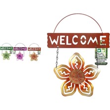 Balkon ve Bahçe Hoşgeldiniz Tabelası Altın Çiçek