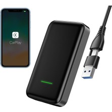 MT45 Kablosuz Carplay Ile Uyumlu Adaptör USB ve Type-C Girişli
