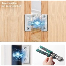 Mcreative Home 4 Adet Mıknatıslı Kilit,kendinden Yapışkanlı Kapı Mıknatısları,mobilya, Sürgülü Kapı, Dolap Kapısı, Çekmece Kilidi,tutucu,mıknatıs