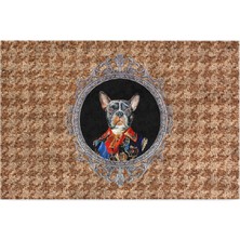 Tasarımlı Dekoratif Kapı Önü Paspas, Dış Mekan/ev Içi/banyo/mutfak/yatak Odası/giriş Paspasları (Mr Buldog, 45 x 70)