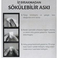 Mcreative Tekli Beyaz Iz Bırakmayan Askı - Hr-18