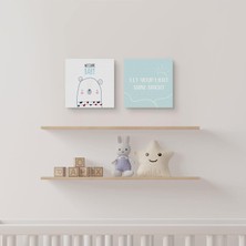 Odasına Özel Minimal Ayı Tasarımlı Kanvas
