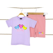 Kız Çocuk Şortlu Takım