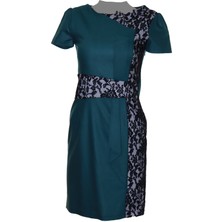 Silver Moon Casual Dantel Detaylı Likralı Elbise