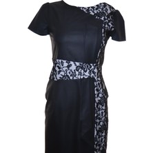 Silver Moon Casual Dantel Detaylı Likralı Elbise