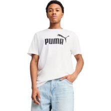 Puma Essentials No. 1 Logo Tee Erkek Beyaz Kısa Kollu Tişört 68253202