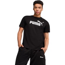 Puma Essentials No. 1 Logo Tee Erkek Siyah  Kısa Kollu Tişört  682532 01