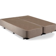 Niron Baza 140x190 cm Çift Kişilik Sandıklı Klasik Kumaş Baza Sağlamlaştırılmış Metal Profil Baza