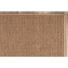 Saraz Halı Srz-0465 Jüt Tabanlı Hasır Kaymaz Dokuma Örme Bohem Antialerjik Halı Kilim Salon Halısı