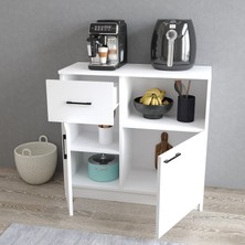 Tanmob MTD0301 Inci 90  cm  Kapaklı Çekmeceli Alt Mutfak Dolabı Beyaz