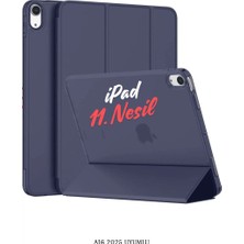 Fuchsia Apple iPad 11. Nesil A16 2025 Uyumlu 11 Inç Standlı Katlanabilir Smart Cover Tablet Kılıfı